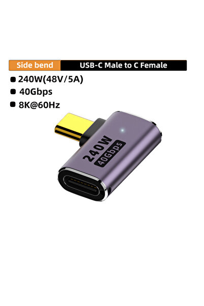 Choice 240W Cm To Cg Cw 5A Type-C Otg Adapter 240W Fast Charging Data Converter Usb4.0 40Gbps Support 8K 60