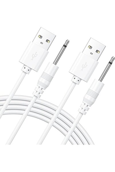 The Bros 2 Pack Replacement Dc Charging Cable, Usb To Dc 2.5Mm Fast Charger Cord Adapter - 2.5Mm