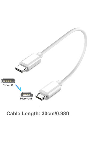 Choice1 C To Micro Usb-30Cm 30Cm Type C To Micro Usb Cable Fast Charging Usb-C Otg Adapter Cord Support Char